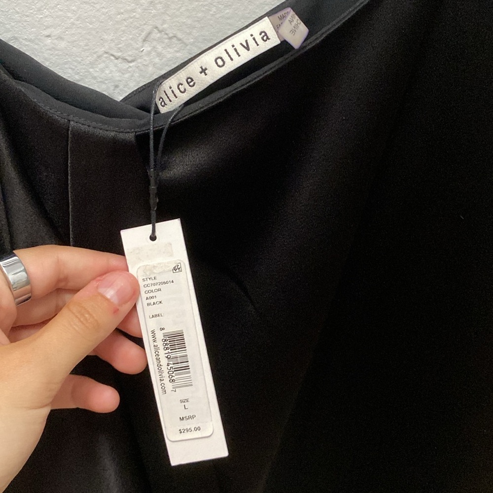 Alice + Olivia Lelah Side Drape Camisole NWT - Picture 4 of 5